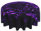 ULKMFFCF Schöne lila glitzernde Tischdecke, rund, 152,4 cm, waschbar, Stoff-Tischdecke für Küche, Esszimmer, Partys, Hochzeiten, Festivals