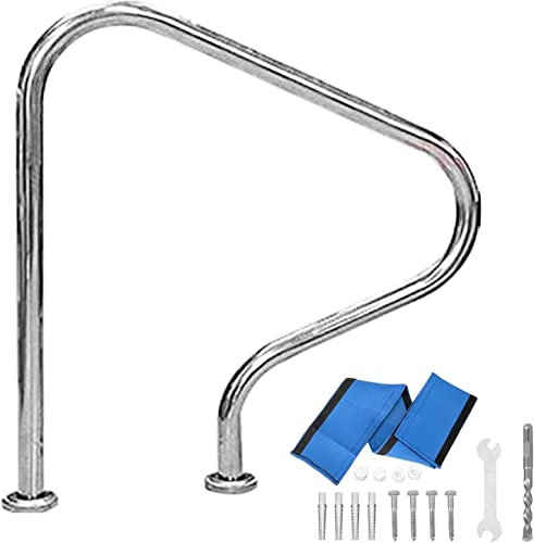 OZBMA Rampe de Piscine en Acier Inoxydable (56 x 76 cm) (30 x 22 po)