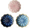 FENGQQKJ Schmucktabletts Keramik Blumen Schmuckschale Deko Tablett Porzellan Schmuckteller Set Schmuckablage für Ringe Ohrringe Halsketten Lippenstifte Rosa Weiß stapelbar schmuckschale deko 3 Stück