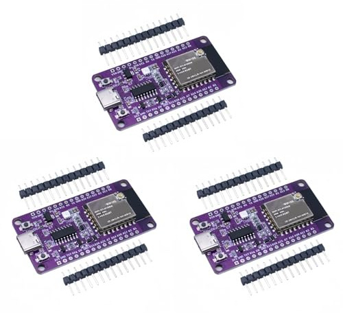Aboiled 3X RTL8720DN Dual-Band WiFi Bluetooth Module NICEMCU BW16 Development Board Onboard Antenna, Unwelded