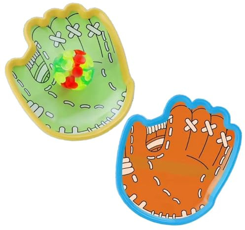Yhsioaklo Jeu de balle attrape-balle avec boule LED pour piscine - Gants jouets pour plages, camping, piscine, intérieur, voyage, anniversaire