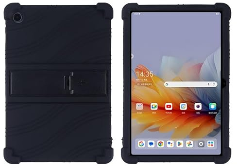 Case for Lenovo Tab M10 HD (TB-X505F,TB-X605F) / Smart Tab P10 (TB-X705F) 10.1 inch Tablet with PC Kickstand, Soft Silicone, Washable, Thickened Corner Shockproof Case, Black