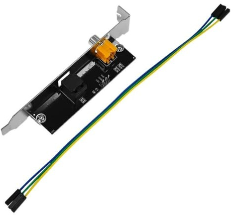FACAIIO AC3 DTS Digital Audio Output Card Motherboard, 24-Bit 192kHz, Optical Coaxial SPDIF, for Black