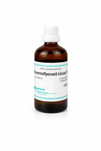 Wasserstoffperoxid-Lösung 3% - 100 g - in hochwertiger Glasflasche