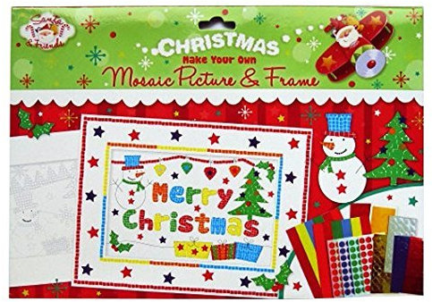 Make Your Own Christmas Mosaic Picture & Frame - Suitable For 3 Years +