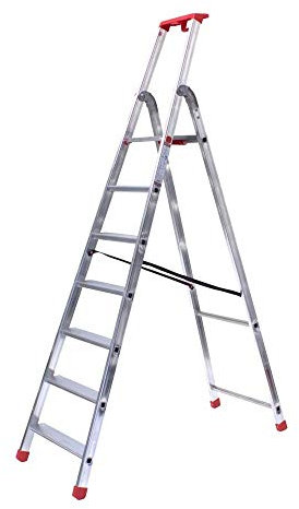 Stufenstehleiter einseitig begehbar 7 Stufen FACAL Serie300