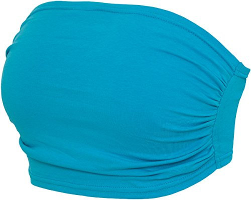 Urban Classics Top da Donna a Fascia, Turchese, S