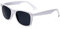 Boolavard TM Sonnenbrille Nerdbrille retro Art. 4026 (Weiß Tönung)