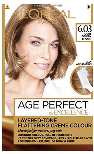 L'Oreal Excellence Age Perfect 6.03 Light Golden Brown Hair Dye