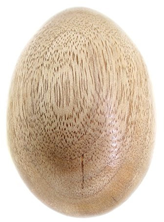 budawi® Dekoei Osterei aus Mangoholz groß 65 x 50 mm Oster Holz Deko Osterdeko Holzei