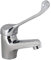 Vetrineinrete® Rubinetto per lavabo con maniglia a leva lunga clinica miscelatore monocomando lavandino da bagno in ottone cromato 69205 F44