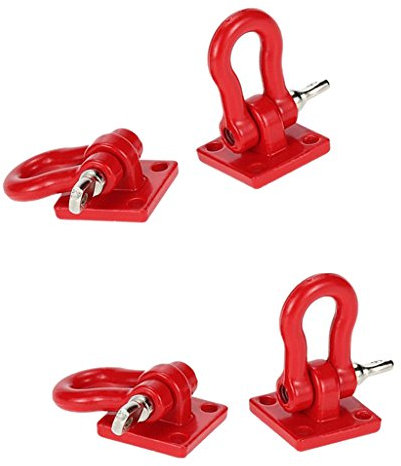 SM SunniMix 4 pcs Tow Hook Haken, Anhängerkupplung Kettenhaken für 1/10 RC Auto