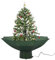 vidaXL Albero di Natale Neve e Base a Ombrellone Magico con Palline e Luci Folto Realistico Decorazione Natalizia con Nevicata Verde 75 cm