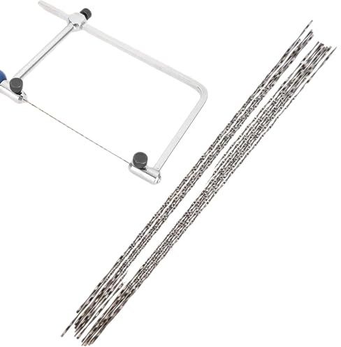 Lames de scie à chantourner 12 pièces avec Dents en Spirale pour Le sciage de Coupe en Plastique en métal en Bois(5#)