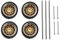 Amagogo 4 1:64 Modified Wheels Gummireifen Ersatzteil für Fernbedienung - A15