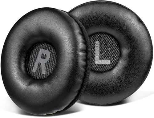 SOULWIT Almohadillas de Repuesto para Almohadillas de oído, Almohadillas para Logitech H390 H600 H609 H760 con Piel de proteína Suave, Espuma de Aislamiento de Ruido (Negro)