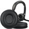 SOULWIT® Professionelle Ersatz Ersatzpolster Polster Ohrpolster für Logitech H390 H600 H609 H760 Kabellose Kopfhörer mit Weichem Proteinleder, Geräuschisolierendem Schaumstoff - Schwarz
