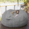 Bean Bag Chair Giant Foam Furniture Bean Bag Big Sofa mit weichem Mikrofaserbezug ohne Füllung (F,4.5FT 135X65cm)