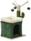 Fudajo Albero tiragraffi a forma di cactus 70cm con sisal di 4 mm Con casetta per gatti e 3 palline