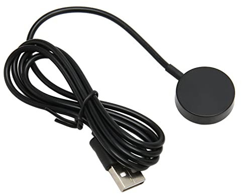 Caricabatterie Magnetico per Smartwatch, Base di Ricarica per Dock di Ricarica Wireless per Smartwatch Fossil Serie Gen 1 2 3, Cavo di Ricarica per Smartwatch USB Portatile (Nero)