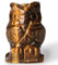 QINJIEJIE Tigerauge, Eule, Dekoration, Kristalle, Steinfiguren, handgeschnitzt, Edelstein, Eulen, Statue, Skulptur, Heimdekoration, niedliches Zimmer-Schreibtisch-Geschenk für Männer und Frauen, 5,1