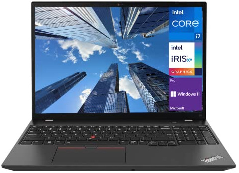 Lenovo ThinkPad T16 Gen 1 Business Laptop, 16” FHD+ Display, Intel Core i7-1260P Processor, 16GB RAM, 2TB SSD, Fingerprint Reader, Backlit KB, HDMI, RJ-45, Wi-Fi 6, Windows 11 Pro, Black