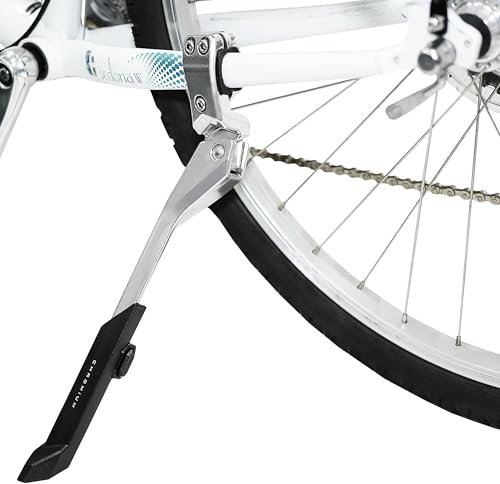 BV Lightweight Aluminum Alloy Rear Side Bike Kickstand for Adult Bikes 24 Inch to 28 Inch (61 to 71 cm), Height Adjustable, Easy to Install