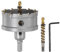 sourcing map Scie cloche en carbure TCT de 70 mm de diamètre pour acier inoxydable, métal, alliage d'aluminium, cuivre, laiton, plastique, avec embout central supplémentaire