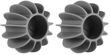 Waschkugel für Waschmaschine,2 Stück Tierhaarentferner Waschmaschine Fusselbälle Trocken Balle,Kugeln für Flauschigere Wäsche,Wäschetrockner Ball,Trocknerbälle Daunen für Flauschigere Wäsche (Grau)