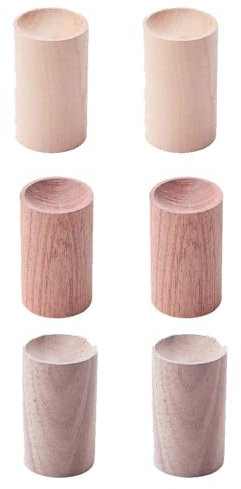 Pokinge 6 stücke Holz Ätherisches Öl Diffusor Ätherisches Öl Diffusor Holz Aroma Schlafhilfe Diffusor Holz Zylindrische Form Diffused für Zuhause Ätherisches Öl