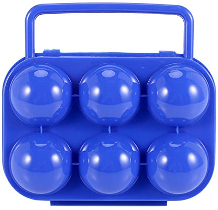 AMIUHOUN Portable Porte-Oeufs/Boite a Oeufs en Plastique pour Camping et Pique-Nique (Couleur Aleatoire)
