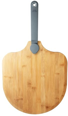 Old Stone Bamboo Foldable Paddle Pizza Peel, 14x16-Inch, Natural