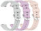 Waekethy pack of 3 Armband für Garmin Lily 2, 14mm Silikon Armbänder Einstellbar Sport Uhrenarmband Smartwatch Ersatzarmband Kompatibel mit Garmin Lily 2 (Grau+lila+pink)