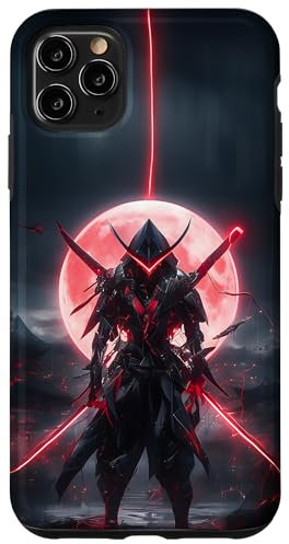 Japanese Samurai Epic Majestic Bloodmoon Otaku anime manga Case for iPhone 11 Pro Max