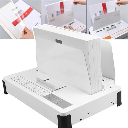 HEGGMKK Thermobindegerät A4, Thermobindegerät, Dicke: 1-55 Mm, Kapazität: 500 Blatt, Für Verträge, Berichte, Fürs Büro (38×24×23cm)