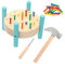 MUSISALY Educational Hammer and Pegs Toy Boys and Girls Nailing Table Wooden Nails