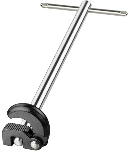 flintronic Basin Wrench, 11 Sink Wrenches, Adjustable Tap Nut Spanner Basin Spanner, Capacity of 3/8 to 1-1/4 (10-32mm) for Faucet Hex Nuts Under Sink (Black)