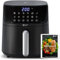 Balter Heißluftfritteuse Airfryer, 5,5 L, Friteuse Heissluftfritteuse XXL, 12 Programme, all-in-1 Air Fryer, inkl. Kochbuch mit 100 Rezepte, HL-550