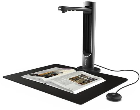 Innex DS200 USB Buchscanner, 20,1MP, A3-Dokumentenscan, OCR 120+ Sprachen, Auto-Glättung & Begradigung, Fingerentfernung, Mikro & LED, Handtaste & Fußpedal, Win/MacOS
