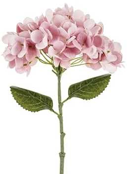 Künstliche Hortensie – 35 cm – Hellrosa – Realistische Seidenblume für Hochzeit, Tischdeko, Frühling & DIY
