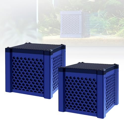 Lot de 2 Cubes Purificateurs d'eau pour Abreuvoir à Chevaux, Filtre Purificateur d'abreuvoir pour Bétail, Filtre Aquarium à Charbon Actif Cube Purification de l'eau pour Aquarium étang et Chevaux