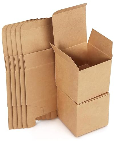 15 Stück Geschenkboxen Kraftpapier, Karton Schachteln 15 x 15 x 15 cm, Pappschachteln mit Deckel, Wiederverwendbare, Geschenkbox Quadratisch für Geschenke, Geburtstag, Hochzeit