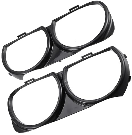 Aputoxz 1 Paar Frontscheinwerfer-Lampenblende, links, rechts, Auto-Scheinwerferblende, 68259053AB, Fahrer- und Beifahrerseite, Außenverkleidung, Abdeckung für Dodge Challenger 2015 2016–2023