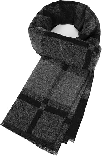 MAOSHYMS Herren Schal Winter Kaschmir Schal Herren Dicke Warme Wolle Herren schals für Herbst Winter 180x30cm