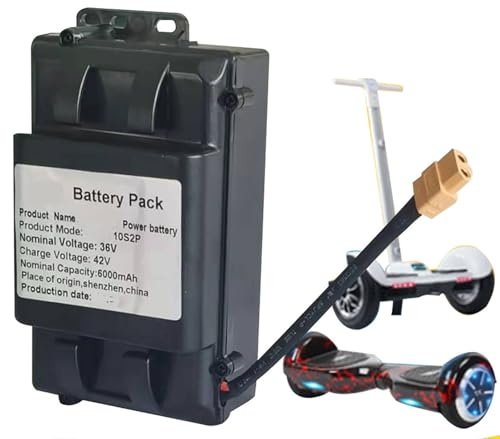 Batterie Hoverboard 36V 2.4Ah Batterie De Remplacement 36V2400mah pour Scooters Électriques/Balançoires Électriques