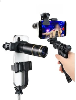 UTTASU 22x Teleobjektiv für iPhone 17 Pro Max, High-Definition-Monokular-Vergrößerung mit Metallkonstruktion, kompaktes tragbares Design für mobile Fotografie, inklusive Telefonclip und H