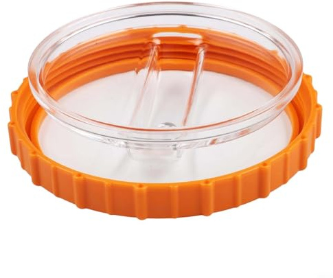 Hoppipola Sand Filter Pump Pre-Filter Cover, Fits Models 58486/58497/58499, Orange ABS Nut with Transparent Lid, for Pumps from 2023