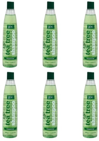 XHC Tea Tree Nourishing Hair Shampoo, Frequent Use, 400ml, Pack of 6