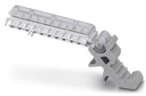 PHOENIX CONTACT AK-DST/UK Bezeichnungsschild zur Gruppenkennzeichnung von Klemmen Deren Oberste Schildchennut 45° Abgewinkelt ist, Die Schildchenaufnahme ist um 120° Schwenkbar, 5mm Breite, 50 Stück