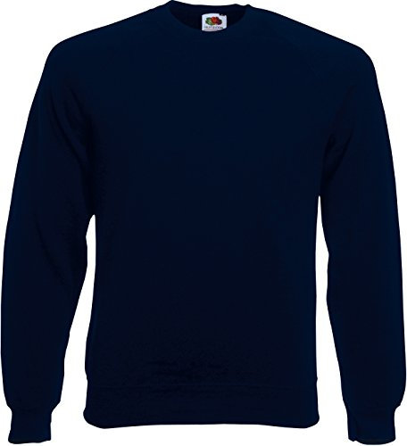 Fruit of the Loom Raglan Sweatshirts in 12 Farben und Grösse S, M, L, XL und XXL Navy,M ( Medium )